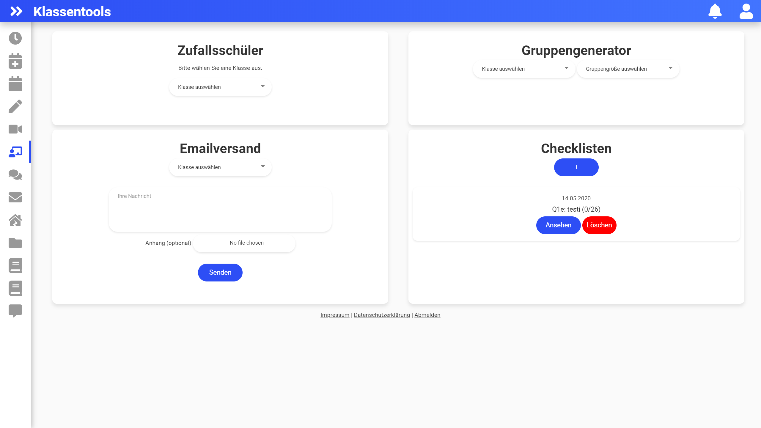 Klassentools Vorschau
